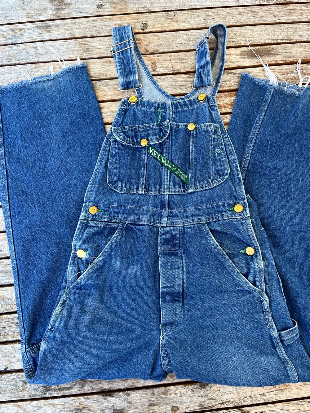 Vintage Key Imperial Silver overalls- perfect wash!